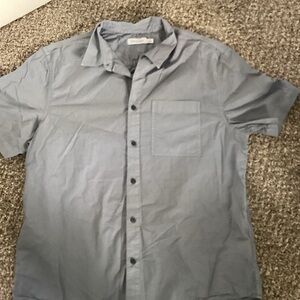 Calvin Klein Light Gray Casual Button Down Shirt